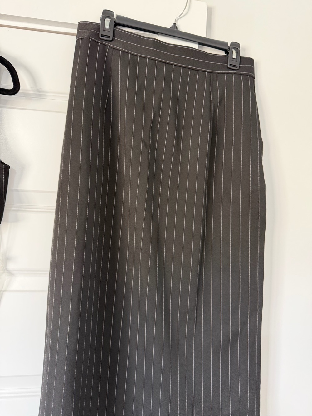 Pinstripe Vest and High-Waist Skirt Set - Picture 6 of 8